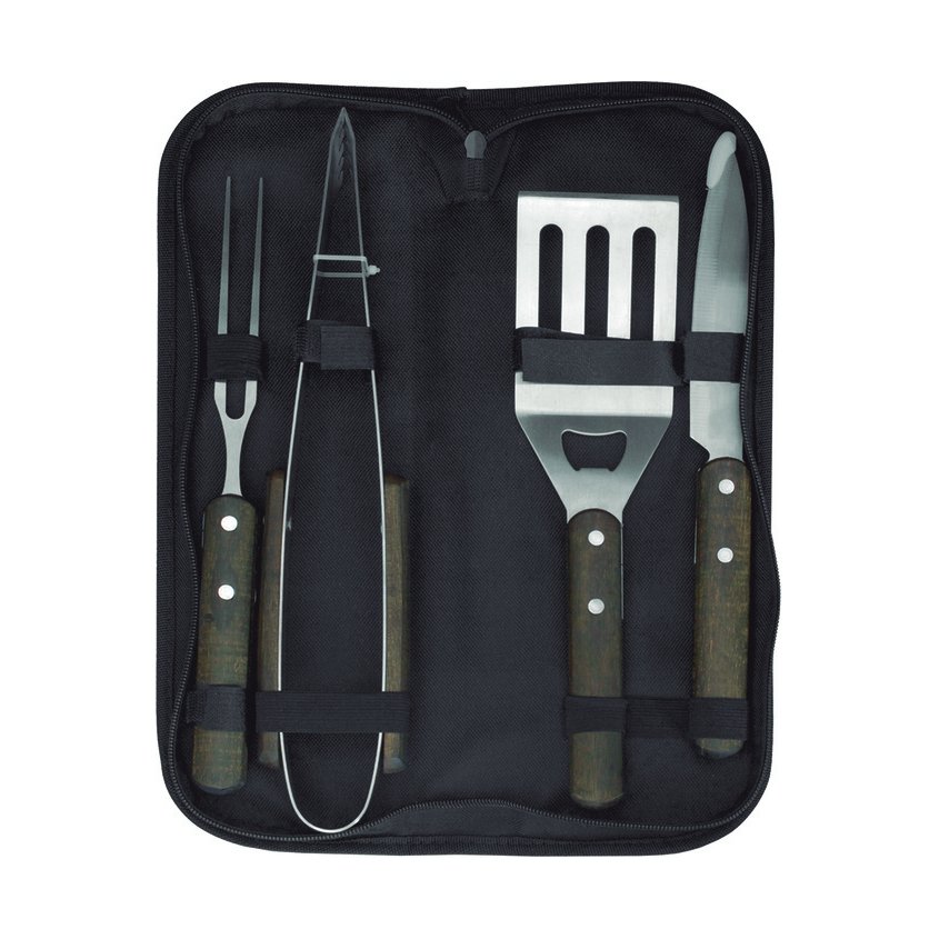 Set asado 4 piezas en estuche de poliéster.