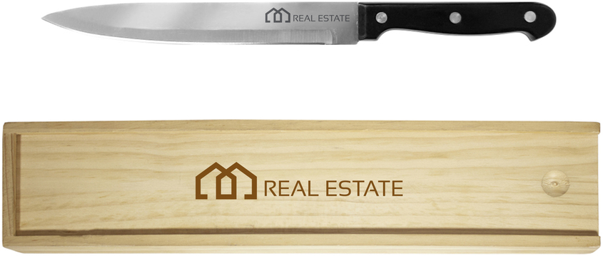 Set asados en caja de madera y dos herramientas - Imagen 2